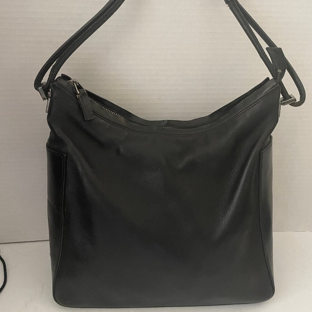 GUCCI Shoulder Bag Leather Black 001 3766 200047 Auth